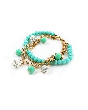 Green Beads Bracelet